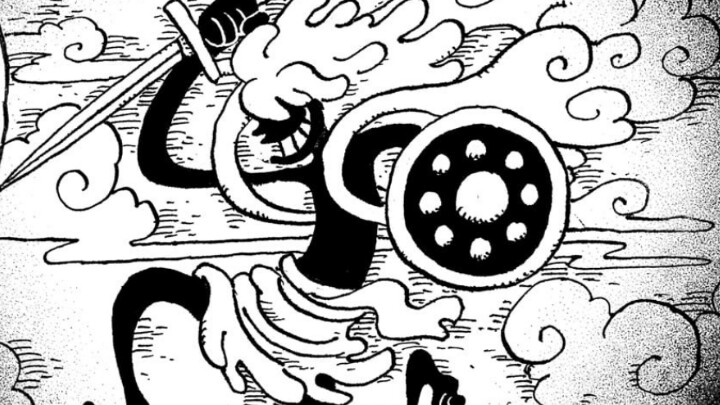 Eine genauere Darstellung des legendären Sonenngottes Nika in der uralten Schrift Harley. (Bild: © Eiichiro Oda, Shueisha)