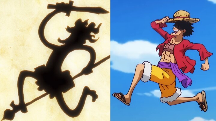 Ruffy und Nika nehmen die gleiche Pose ein. (Bild: © Eiichiro Oda, Sheisha Toei Animation)