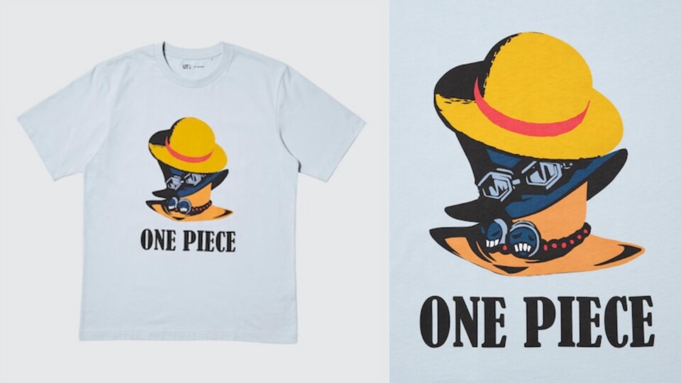Die drei unverkennbaren Hüte von Ruffy und seinen zwei Brüdern Sabo und Ace. (Bild: © Eiichiro Oda, Shueisha UNIQLO)