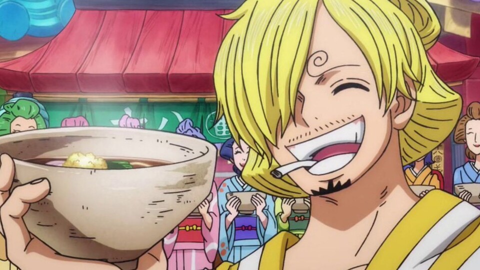 Sanjis kulinarischen Kochkünste sind weitaus noch nicht zu seiner Zufriedenstellung. (Bild: © Toei Animation)