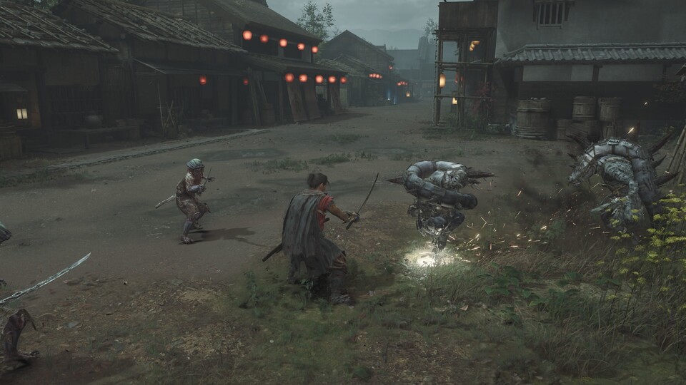 Spielerisch setzt Onimusha: Way of the Sword vor allem auf schnelle Action mit dem Schwert.
