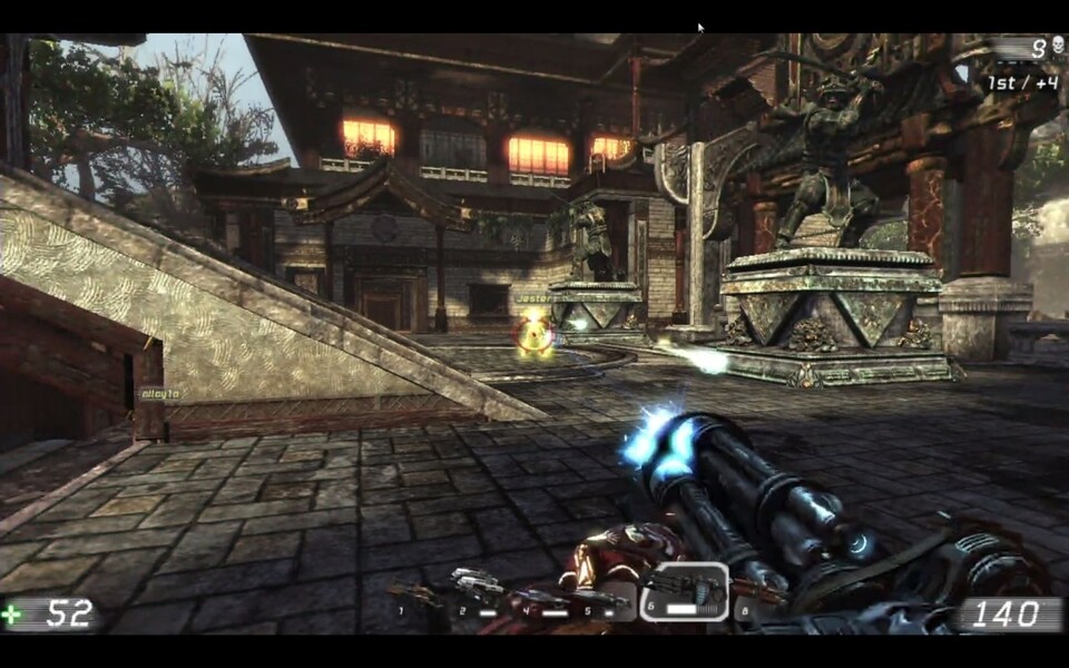 OnLive: Selbst Multiplayer-Deathmatch in Unreal Tournament 3 klappt über OnLive ordentlich.