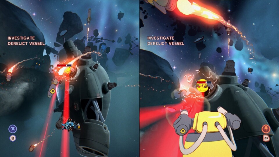 Im All kommt es auch mal zu etwas actionreichen Momenten. (© Shapefarm Kepler Interactive)