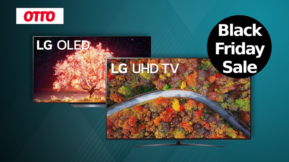 Im Black Friday Sale bei Otto gibt es unter anderem 4K-Fernseher von LG günstig im Angebot.