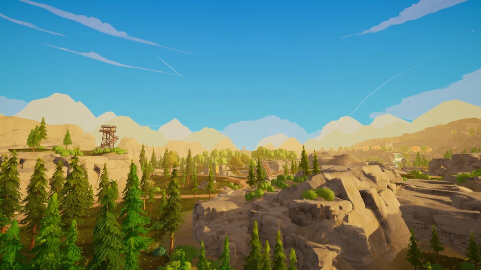 Die Farbgebung und der reduzierte 3D-Artstyle zaubern manchmal richtig schöne Panoramen auf den Bildschirm.