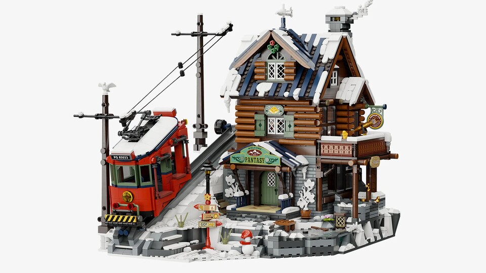 Bei Pantasy gibt es unter anderem diese coole Hütte mit Bergbahn.