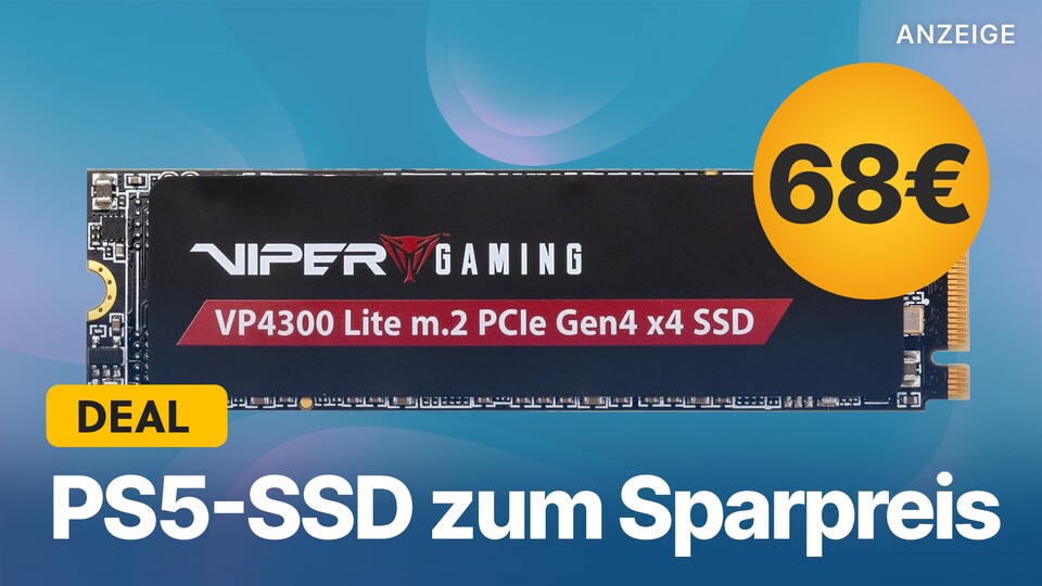 Bei Mindfactory gibts jetzt eine bis zu 7.400 MBs schnelle PS5-SSD mit 1TB Speicher zum Schnäppchenpreis.