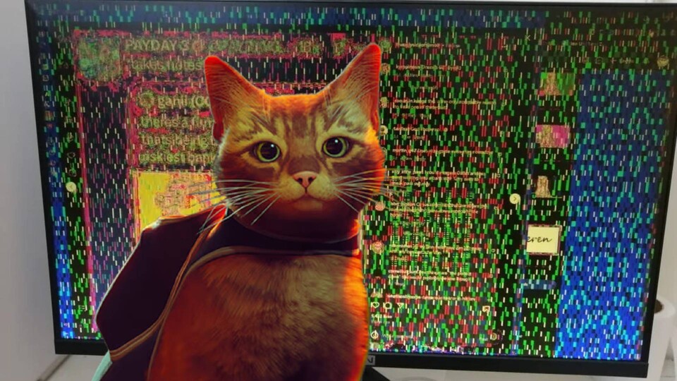 Katze plus PC ist selten eine richtig gute Idee. (Bild: Amethyst_Crimson auf Reddit, BlueTwelve Studio)