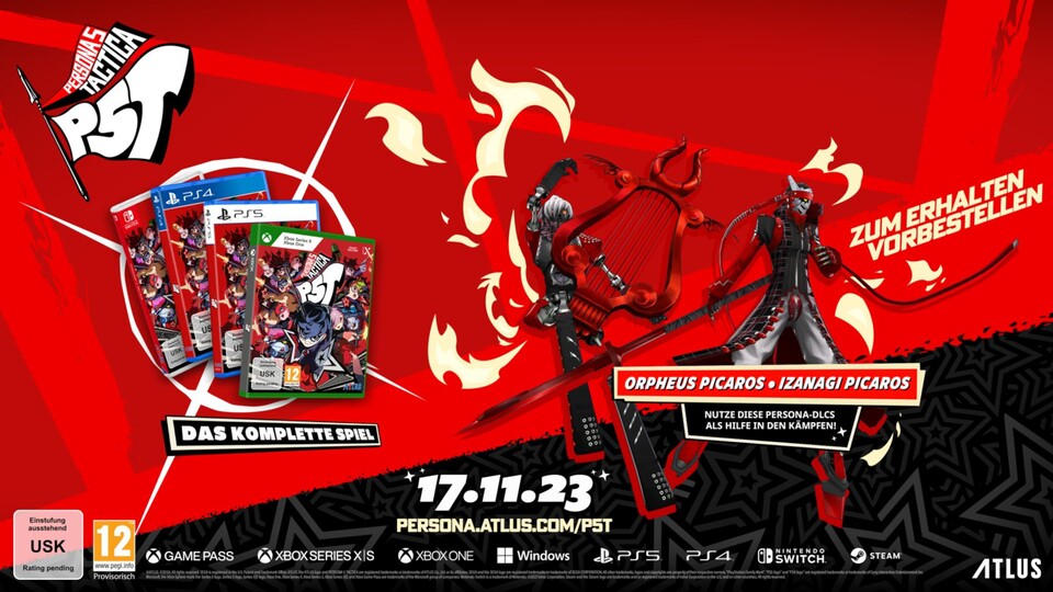 Wenn ihr Persona 5 Tactica vorbestellt, bekommt ihr zwei zusätzliche Personas als Bonus.