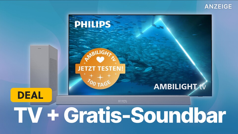 Bei Amazon läuft jetzt ein Philips-Sale mit günstigen 4K OLED TVs.
