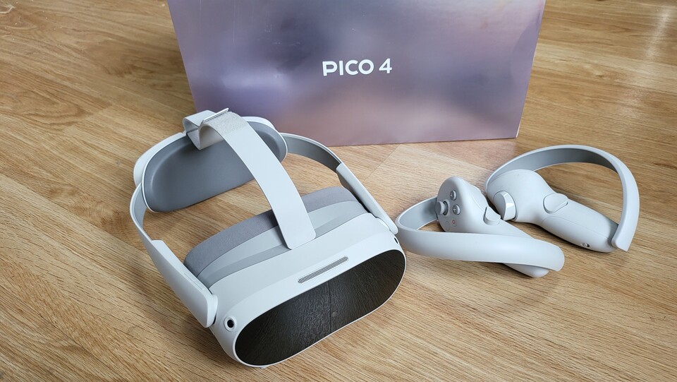 Trotz hochwertiger Technik ist das Pico 4 VR-Headset schlank und leicht.