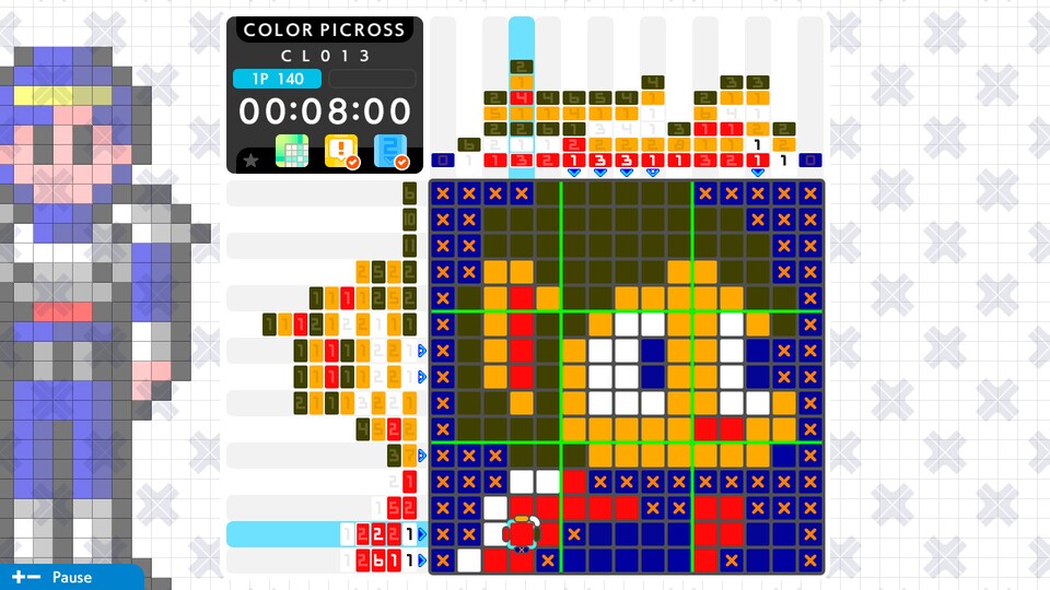 Das Bilderrätselspiel Picross gibt es jetzt auch in einer Version mit berühmten SEGA-Charakteren.