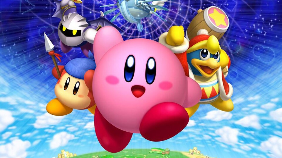 Kirby ist so pink, dass es wehtut - vor allem, wenn er mit seinem Schwert austeilt.