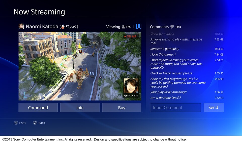 Chatten, spielen und zusehen gleichzeitig, die PlayStation 4 macht's möglich.