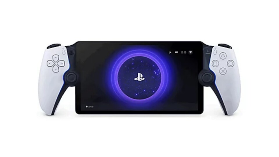 Der PlayStation Portal Remote Player hat ebenfalls einen großen Touchscreen, aber auch noch herkömmliche Knöpfe.