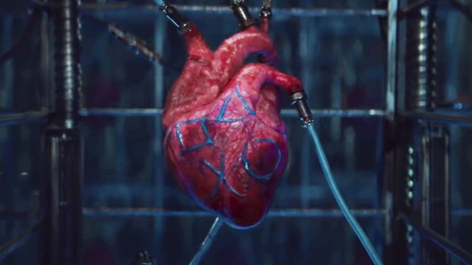Schlagende Herzen, verbunden mit PS4-Konsolen. Sonys Botschaft zum Valentinstag.