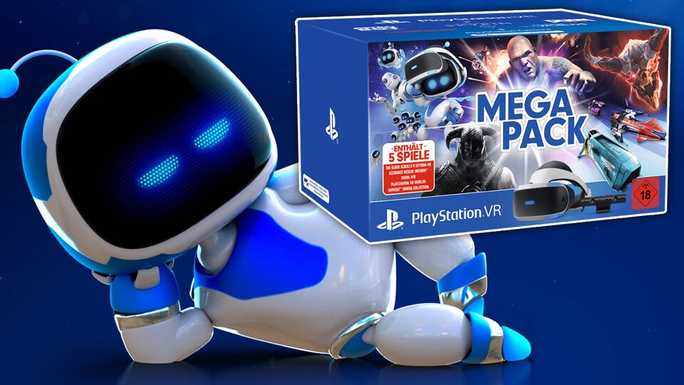 SONY PlayStation VR Megapack: PlayStation VR, PlayStation Camera, 5 Spiele (VOUCHER)