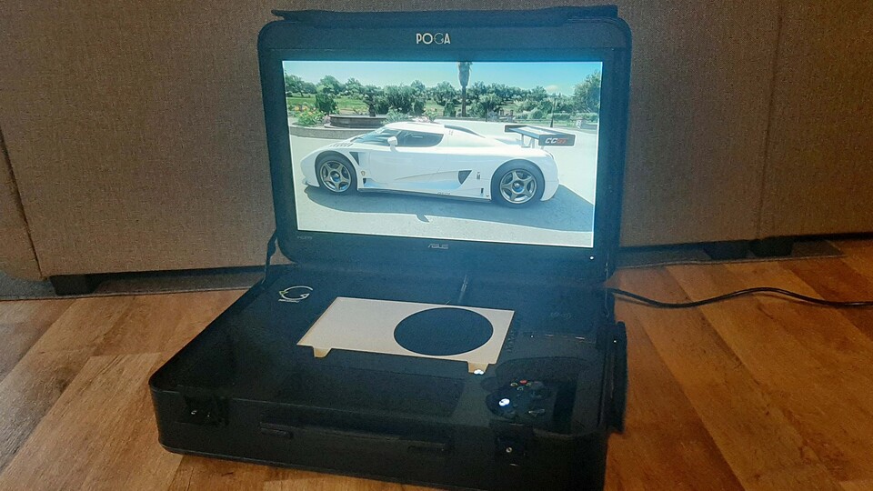 POGA Pro Trolley avec écran de jeu 21,5 noir pour Xbox Series S