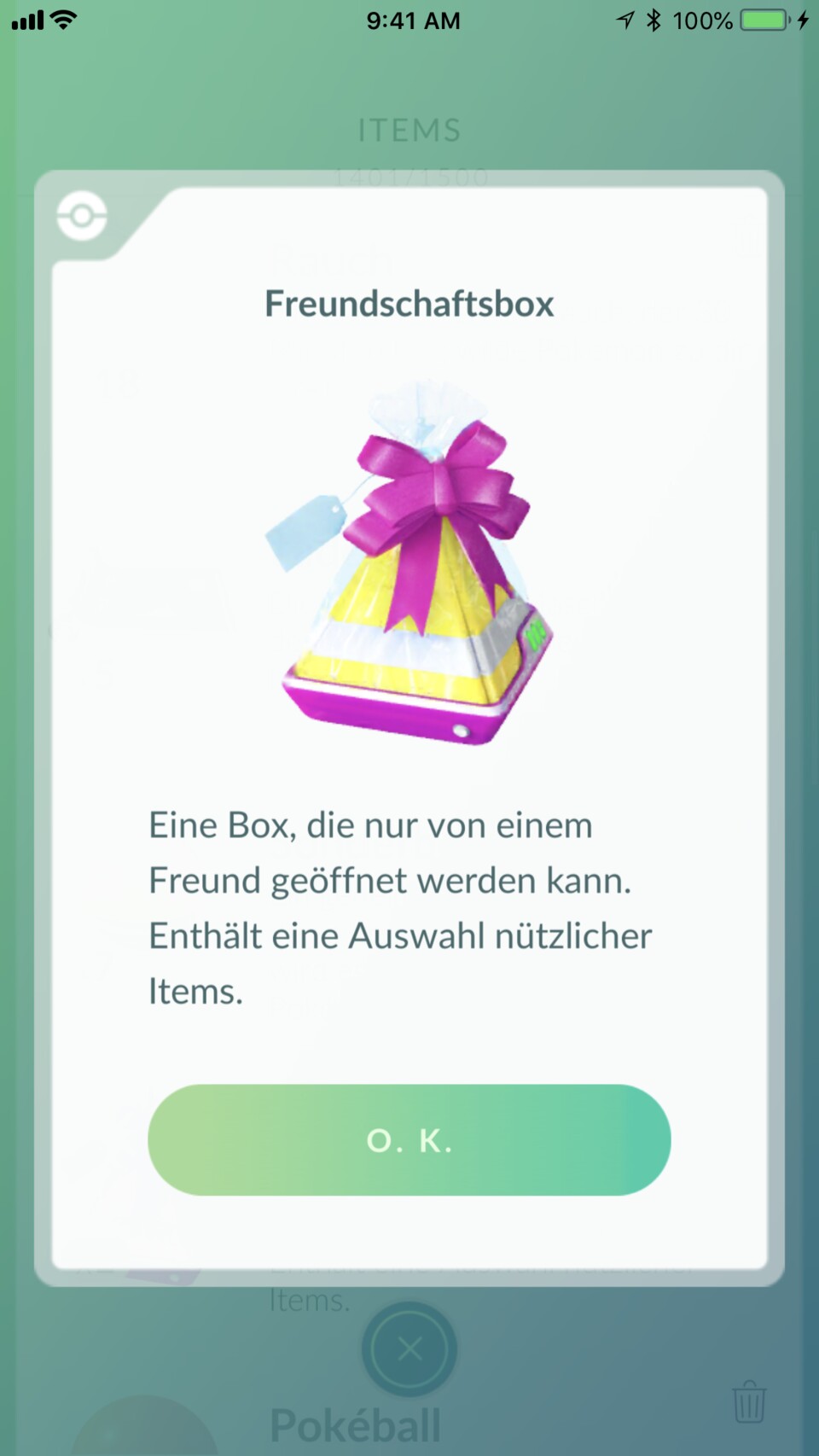 Geschenk-Pakete erscheinen beim Drehen von PokéStops und Arenen. Schicken wir sie an einen Freund, bekommt er Items oder besondere Eier.