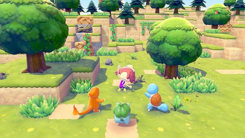 Natürlich dürfen die drei Fan-Lieblinge Glumanda, Shiggy und Bisasam nicht fehlen!