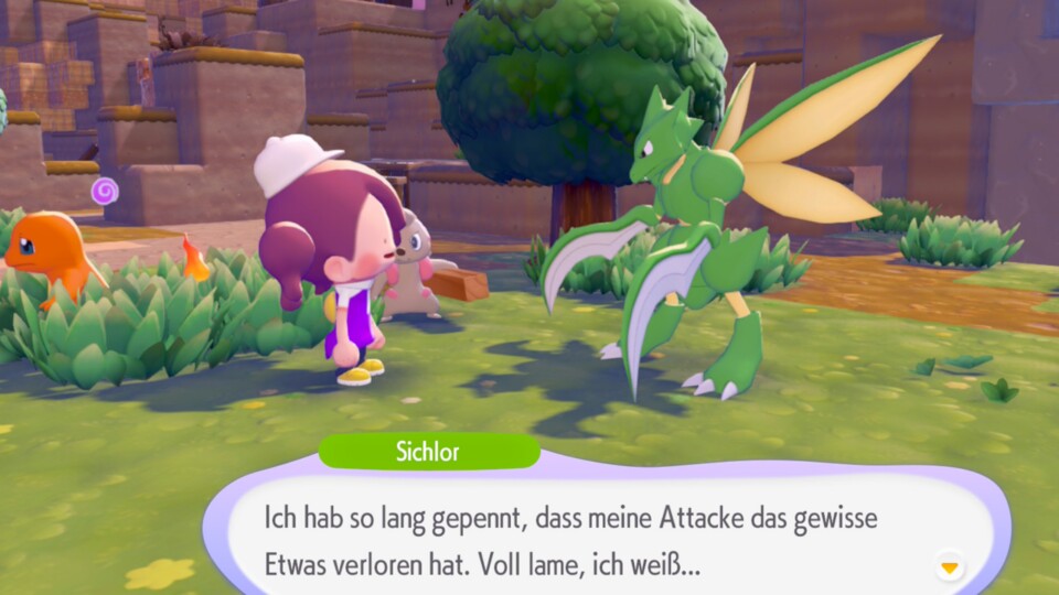 Die Umgangssprache in Pokopia ist einfach nur witzig. (© Nintendo)