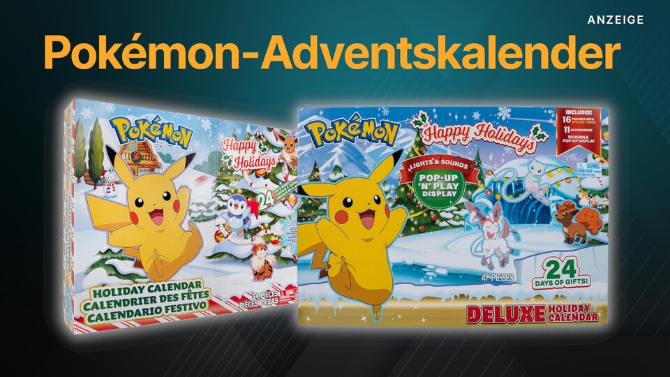 Den Pokémon-Adventskalender 2022 könnt ihr in einer normalen und einer Deluxe-Version bekommen.