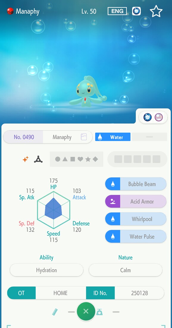 Shiny Manaphy galt bisher als eines der seltensten schillernden Pokémon überhaupt. Nun müsst ihr dafür nur noch einen Pokédex vervollständigen.