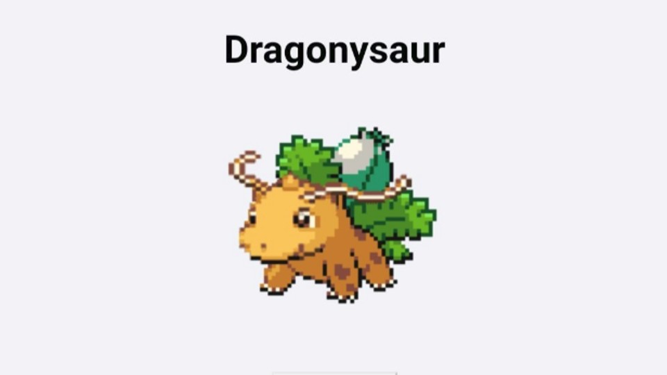 Dürfen wir vorstellen? Dragonysaur, die vielleicht niedlichste Pokémon-Fusion.