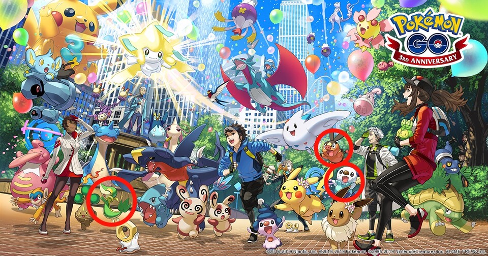 Hier seht ihr die drei angeteasten Generation 5-Pokémon.