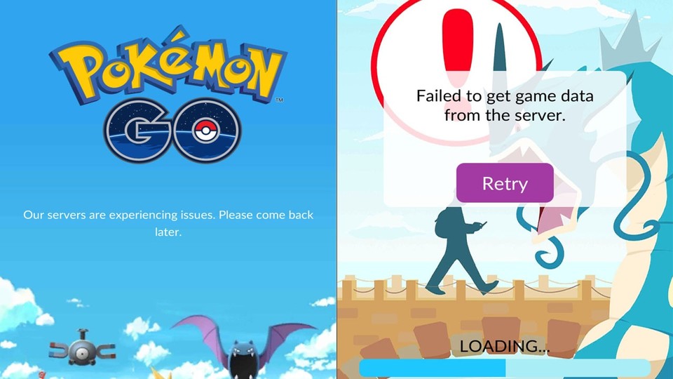 Bislang sind die Server von Pokémon GO teilweise schlecht oder gar nicht erreichbar.
