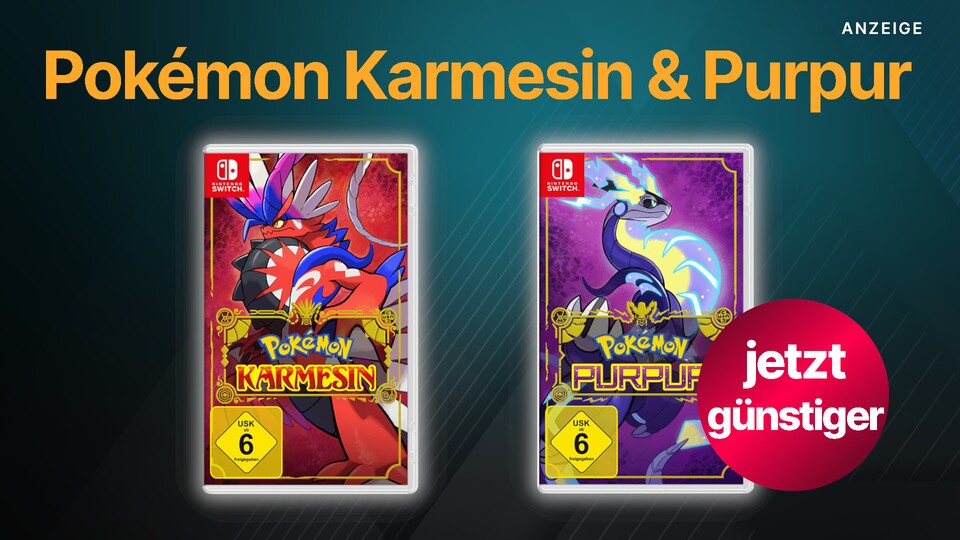 Pokémon Karmesin und Pokémon Purpur gibt es inzwischen in den meisten großen Shops günstiger.