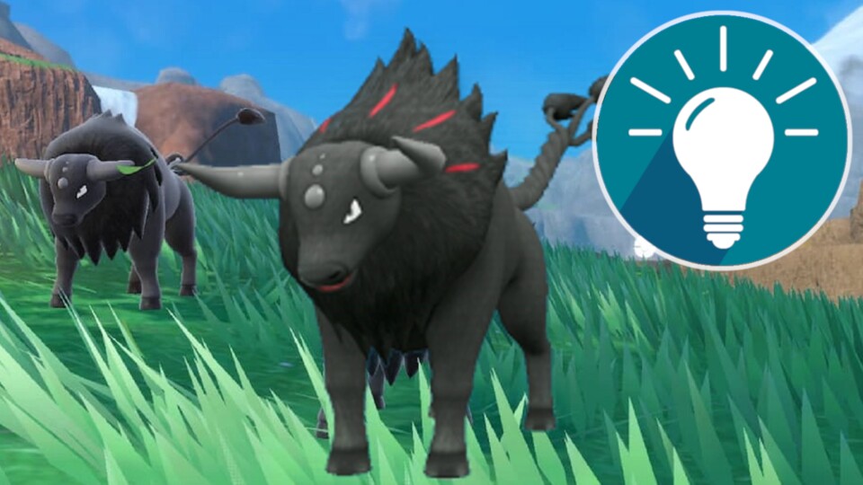 Das schwarze Paldea-Tauros hat eine gemeine Shiny-Form.