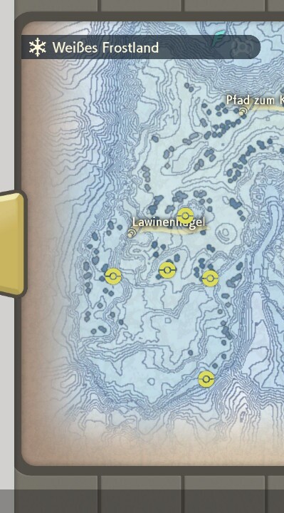 Das sind die Fundorte auf der Karte.