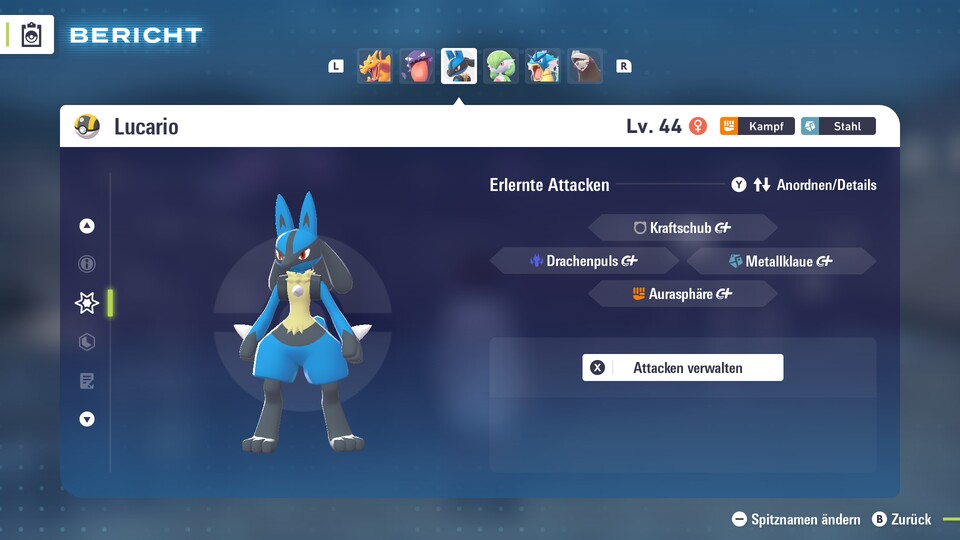 Lucario ist fast gegen jede Art von Pokémon gut und euer Ass im Ärmel.