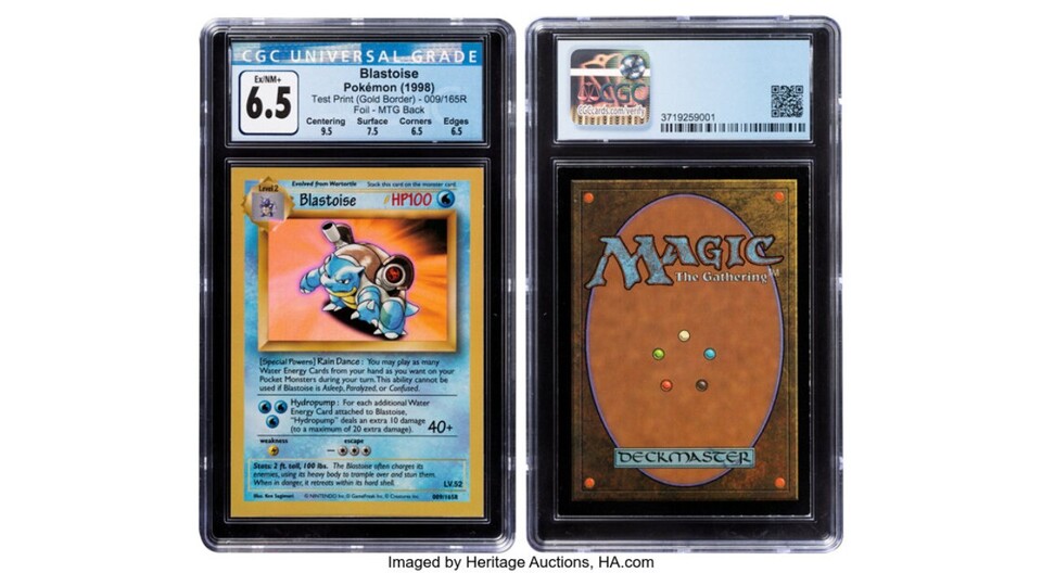 Hier seht ihr die Vorder- und Rückseite einer dieser seltenen Exemplare, das von dem Grading-Unternehmen CGC als echt bestätigt wurde. (Bildquelle: Heritage Auctions)