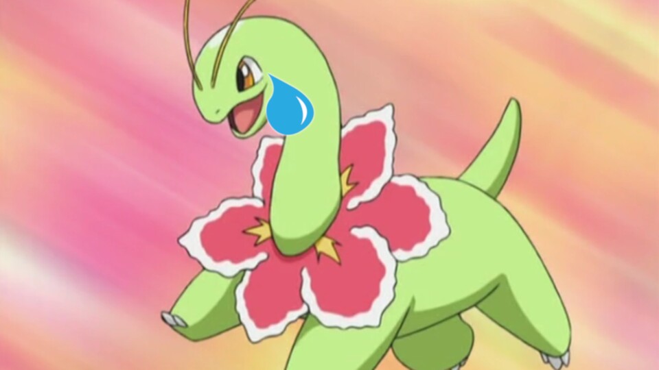 Hinter dem unbeschwerten Lächeln von Meganie steckt die Bürde, als das schlechteste Starter-Pokémon bekannt zu sein.