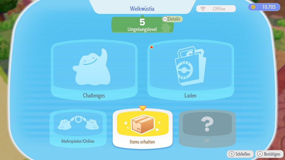 Ihr findet Geheimgeschenke an den PCs der Pokémon-Center unter Items erhalten.