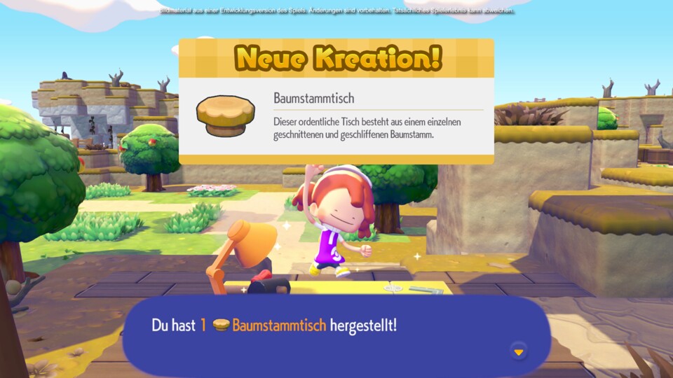 An Werkbänken stellt ihr gegen Materialien Deko-Items und Möbel her. (Bild © Nintendo)