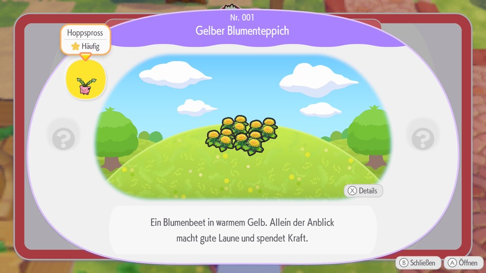Nur mit gelben Blumen könnt ihr bereits alle drei Event-Pokémon bekommen.