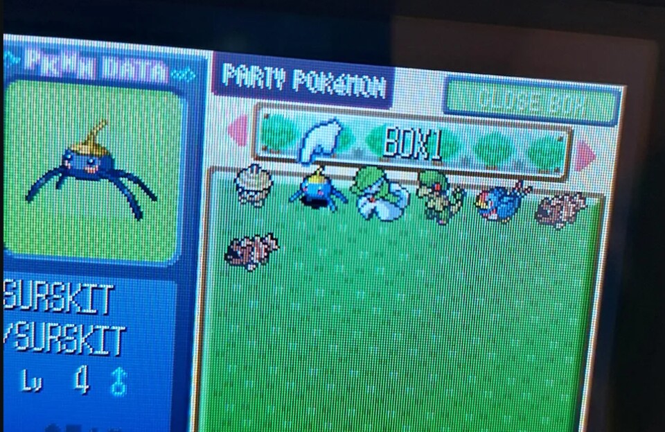 Shiny-Gehweiher ist dunkellila gefärbt. Die Standard-Variante ist hellblau. Bildquelle: https:www.reddit.comuserMiss-Paladin