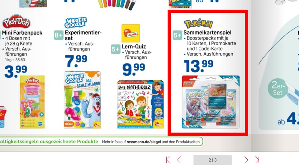 Wer schnell ist, kann bei Rossmann günstig Booster bekommen.