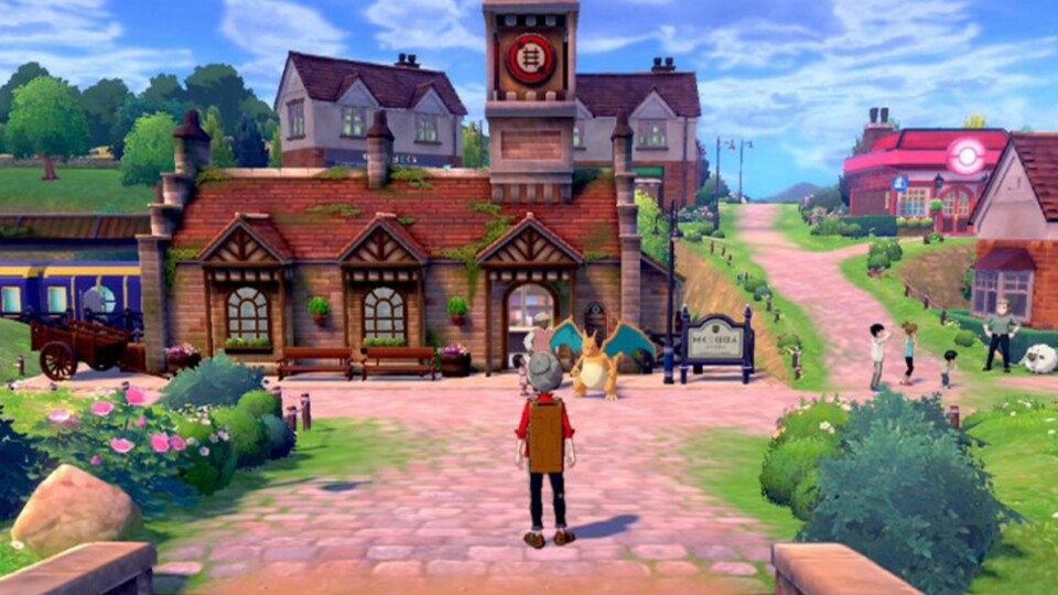 Der Bahnhof von Brassbury in Pokémon Schwert und Schild.