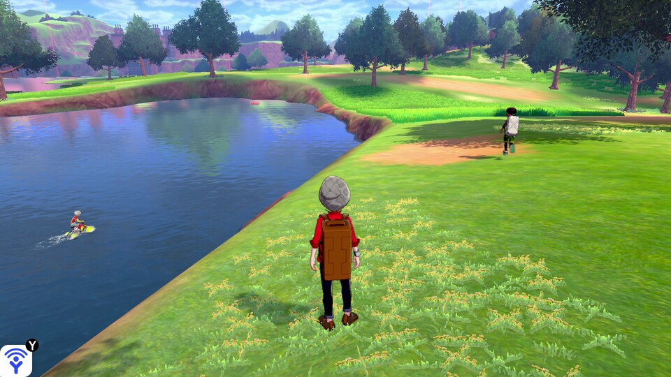 In der Naturzone sehen wir Pokémon frei herumlaufen!