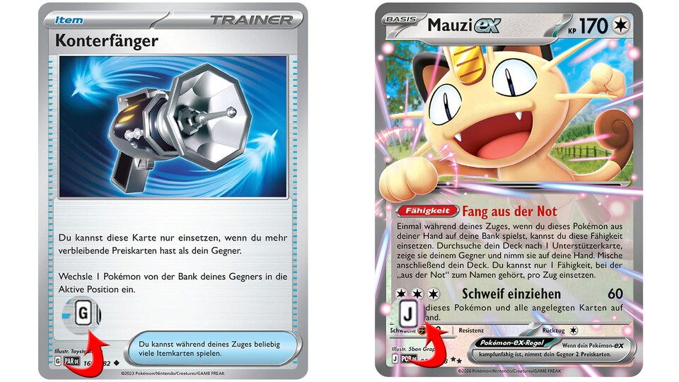 Während G das Standardformat verlässt, werden neue Karten ab jetzt mit einem J markiert.