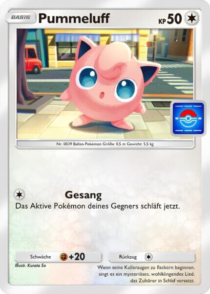 Pummeluff aus Pokémon TCG Pocket beherrscht in der Promo-Version die Attacke Gesang, die gegnerische Pokémon einschläfert.