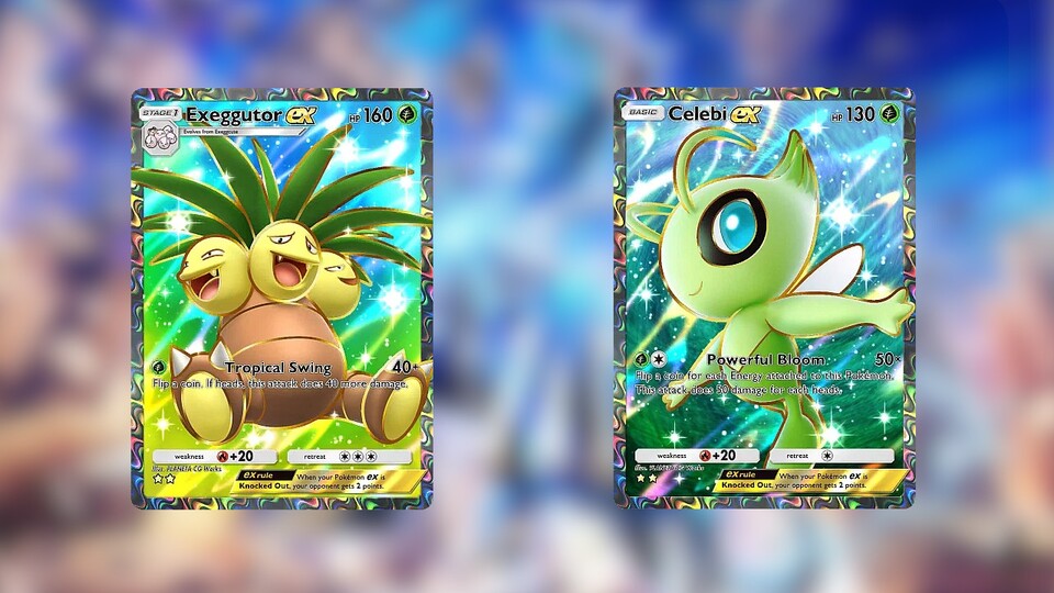 Kokowei EX dient als eine Wand für Celebi EX und Mew EX.