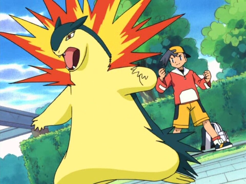 So sieht das Pokémon Tornupto im Anime aus.