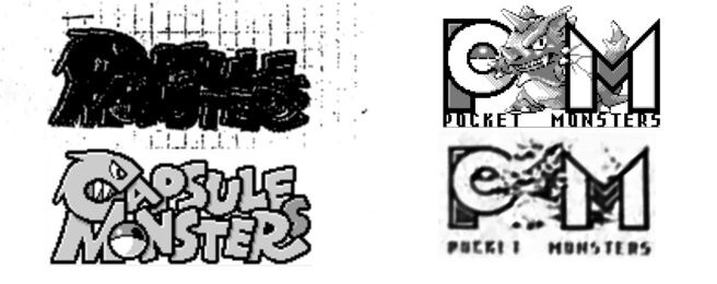 So sollte das Pokémon bzw. &quot;Capsule Monsters&quot;-Logo ursprünglich aussehen. 