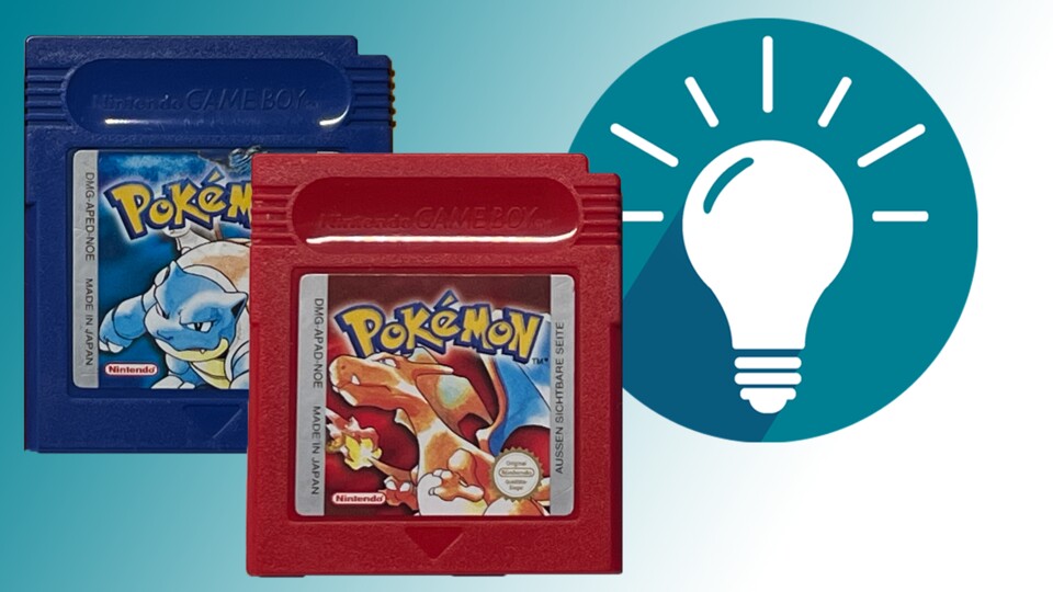 Die wohl berühmtesten Game Boy-Cartridges: Pokémon Blau und Rot