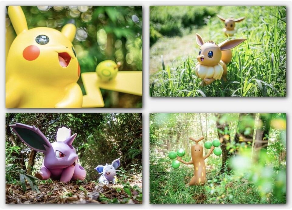 Das erinnert ein wenig an einen Dinopark, nur eben mit Pokémon.